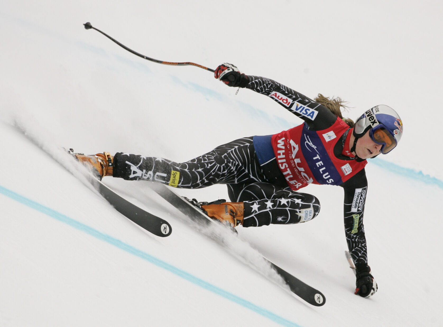 2008: Lindsey Vonn first American woman to claim World Cup downhill crown since Picabo Street in 1996